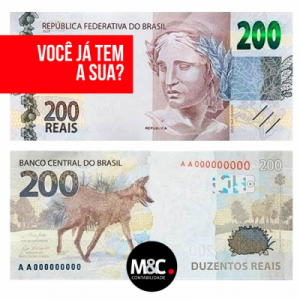 NOVA CÉDULA DE R$ 200,00