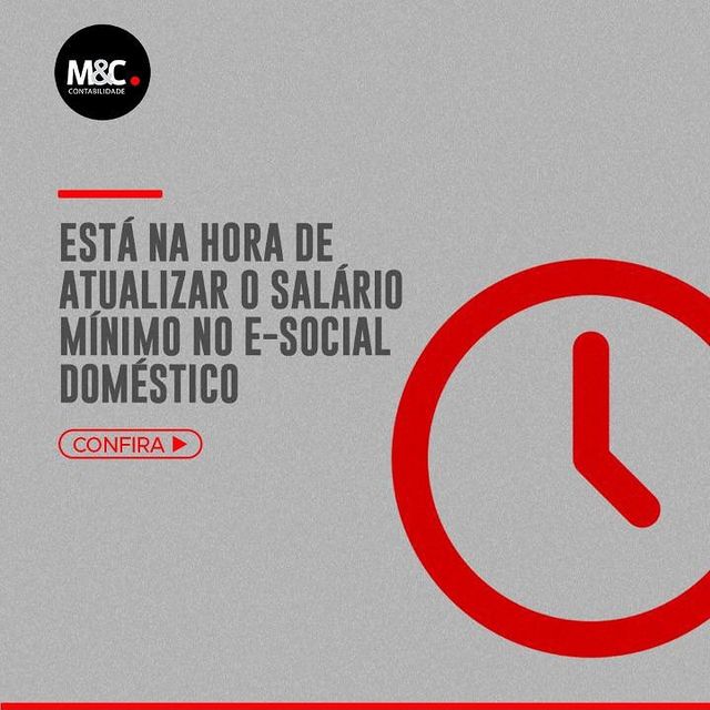 Está na hora de atualizar o salário mínimo no e-Social doméstico