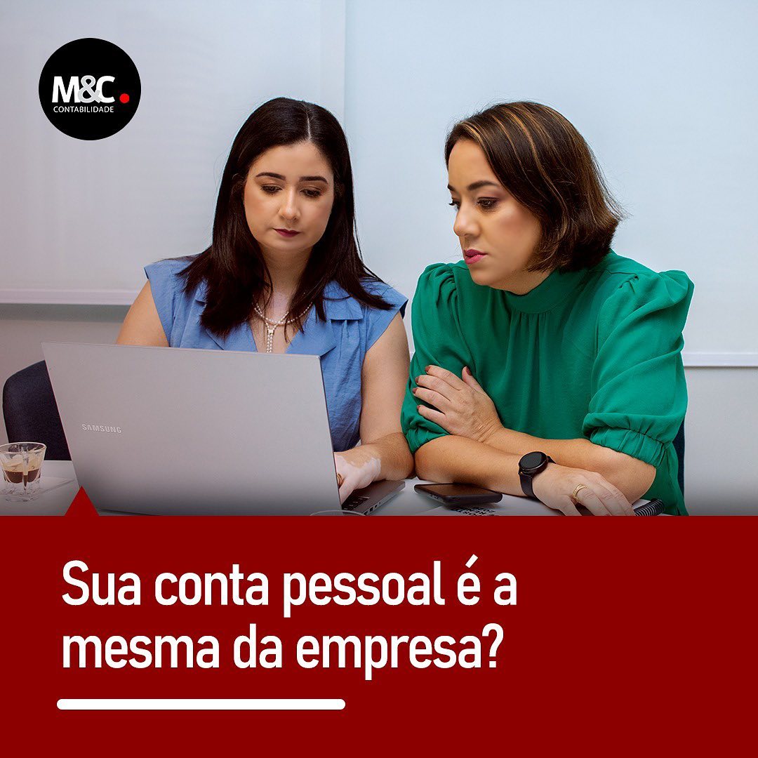 Sua conta pessoal é a mesma da empresa?