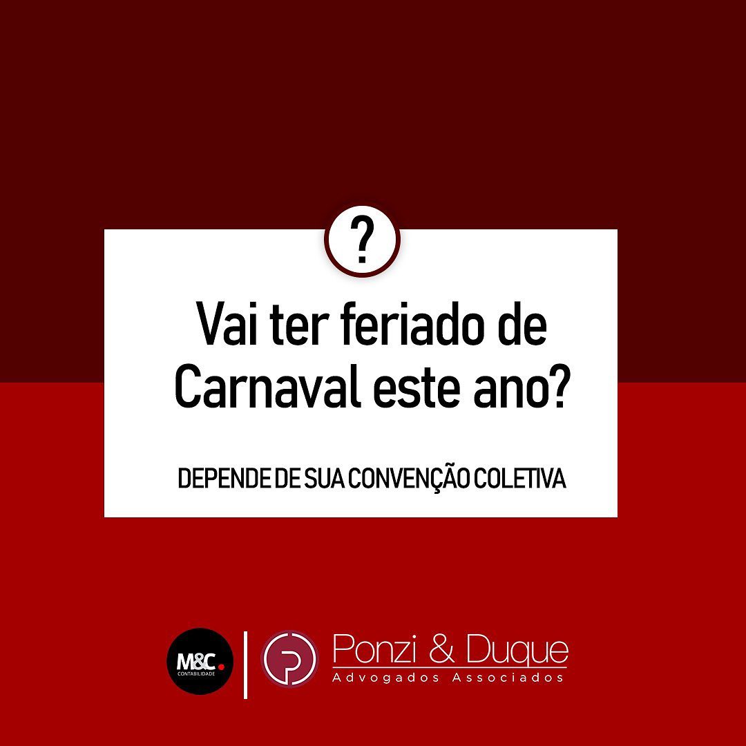 Vai ter feriado de Carnaval este ano?