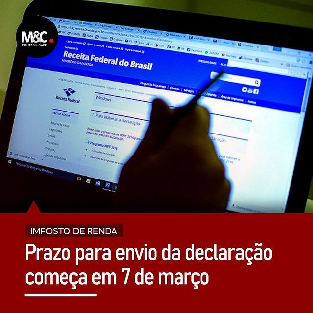 Prazo para envio da declaração começa em 7 de março