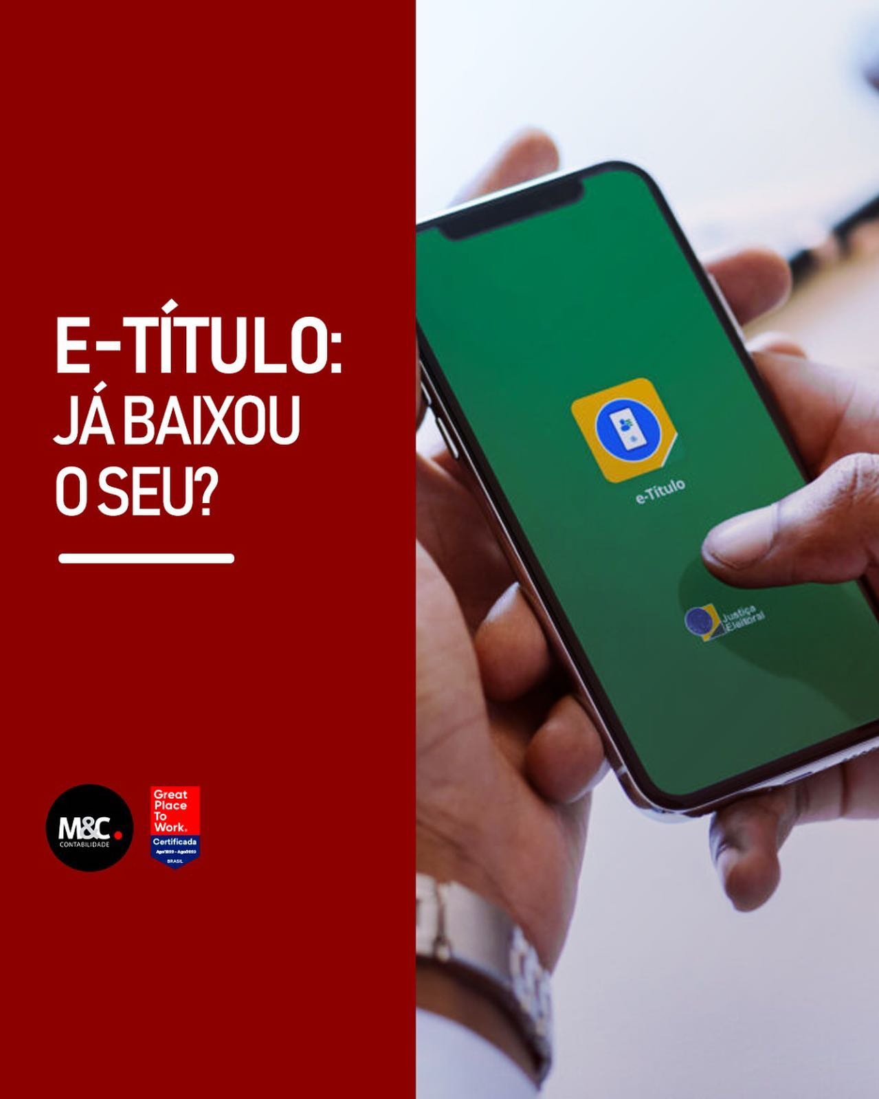 E-TÍTULO: JÁ BAIXOU O SEU?